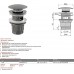 Донный клапан AlcaPlast A390 5/4" Click/Clack хром