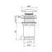 Донный клапан AlcaPlast A392B 5/4" Click/Clack