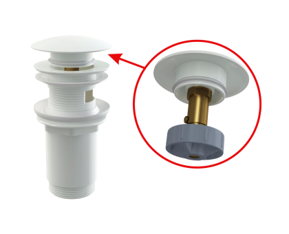 Донный клапан AlcaPlast A392B 5/4" Click/Clack