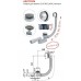 Сифон для ванны AlcaPlast A507CKM 57 см Click-Clack