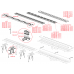 Водосточный желоб AlcaPlast APZ10-550 Simple