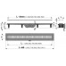 Водосточный желоб AlcaPlast APZ10-550 Simple