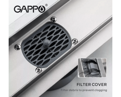 Душовий трап GAPPO G88007-4 70х800 мм 1043857
