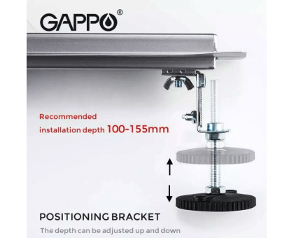 Душовий трап GAPPO G88007-4 70х800 мм 1043857