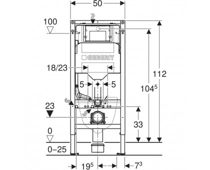 Инсталляция Geberit Duofix Sigma 111.300.00.6