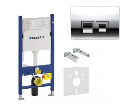 Инсталляция для подвесного унитаза GEBERIT Duofix + клавиша DELTA 50