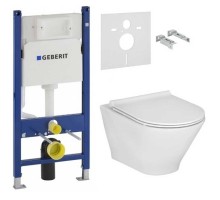 Комплект инсталляции GEBERIT Duofix + унитаз ROCA GAP ROUND + сиденье