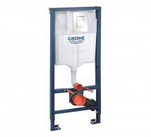 ﻿Инсталляция Grohe Rapid SL 3 в 1 кнопка Skate Cosmopolitan альпийская белая (38772SH0)