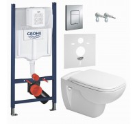 Комплект инсталляции подвесного унитаза Grohe Rapid SL 3 в 1  (45700900A1+3884000G/38732000)