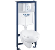Комплект инсталляции GROHE Solido Perfect 4 в 1 (унитаз+клавиша+сиденье) 39192000