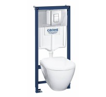 Комплект инсталляции GROHE Solido Perfect 4 в 1 (унитаз+клавиша+сиденье) 39186000