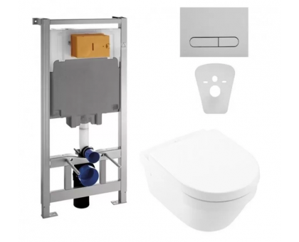 Комплект инсталляции VOLLE MASTER 4 в 1 + унитаз VILLEROY & BOCH ARCHITECTURA + сиденье 4694HR01+141515