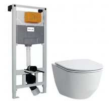 Комплект инсталляции VOLLE MASTER NEO + унитаз LAUFEN PRO Rimless + сиденье Slim H8669570000001+201010