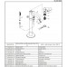 Напольный смеситель ﻿KLUDI BOZZ DN 15 (38590N076) матове золото