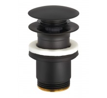 Донный клапан KLUDI PUSH-OPEN G 1 1/4 (1042639-00) черный матовый