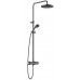 Душевая стойка Kludi Logo Dual Shower System 6808239-00  с термостатом черный мат