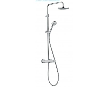 Душевая система KLUDI DUAL LOGO SHOWER SYSTEM (6809805-00) хром с термостатом