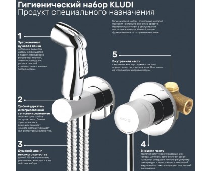 Душ гигиенический KLUDI BOZZ (389990576) хром