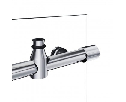Душевая кабина без поддона Koer SR SC07-120x90x200-TR-01 прозрачное стекло Easy Clean 8 мм Хром (KR5370)