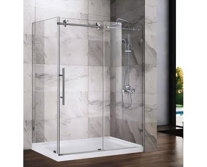 Душевая кабина без поддона Koer SR SC07-120x90x200-TR-01 прозрачное стекло Easy Clean 8 мм Хром (KR5370)