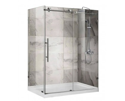 Душевая кабина без поддона Koer SR SC07-120x90x200-TR-01 прозрачное стекло Easy Clean 8 мм Хром (KR5370)