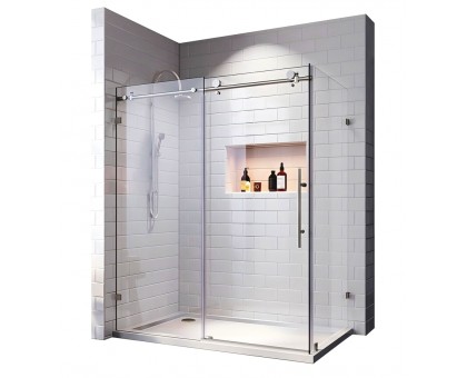 Душевая кабина без поддона Koer SR SC07-120x90x200-TR-01 прозрачное стекло Easy Clean 8 мм Хром (KR5370)