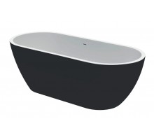 Ванна акриловая отдельностоящая Koller Pool PureLine White/Matt Black (0202261501) 