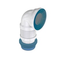 Гофра ﻿угловая для унитаза Nova D110 L524 90° (7044)