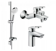 Набор смесителей для ванны HANSGROHE Logis Loop 100 71151000+71244000+26553400