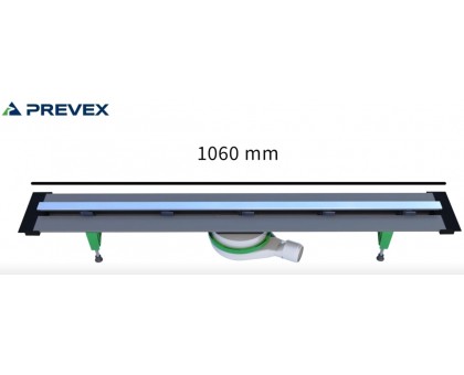 Линейный отрезной желоб Prevex EasyLine Classic 350-870 мм (EL-CLBR08A-003)