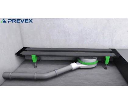 Линейный отрезной желоб Prevex EasyLine Classic 350-870 мм (EL-CLBR08A-003)