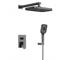 Душевая система Qtap Aquarius QTAQA64103NGB Black Matt 