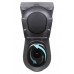 Напольный унитаз компактный Qtap Robin Ultra Quiet, Matt Black, QT13226083AMB