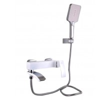Смеситель для ванны Qtap Swan Cascada QTSWA260CRW45569 Chrome/White 