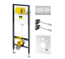 Инсталляция Viega Prevista Dry клавиша Visign for Style 21 хром матовый (771973S_773243)