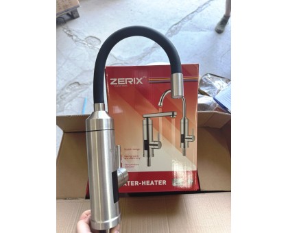 Электрический проточный кран Zerix ELW35-EF-BLACK 3,3 кВт (ZX5970) 