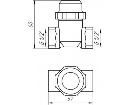 Фильтр грубой очистки прямой SOLOMON ВВ 1/2"