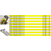 Газовий шланг з нержавіючої сталі Dispipe DN12 1/2" Г/Г 40 см
