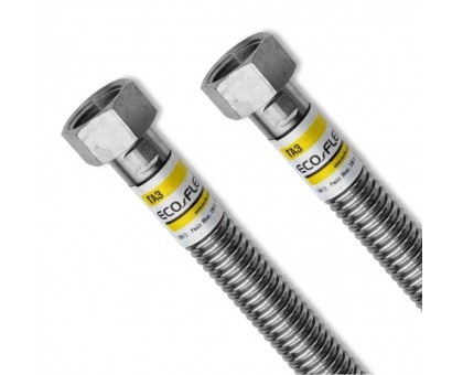 Шланг газовый Eco-Flex Газ Стандарт D 12 d12 1/2"х1/2" В/В 30 см 