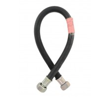 Шланг газовый резиновый Алексеенко 1/2" ВВ 1 м черный
