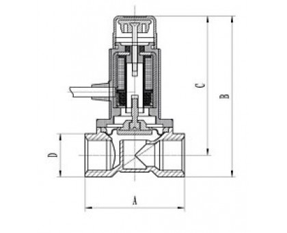 Клапан электромагнитный газовый КЭМГ-20NA