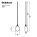 ТЭН OnlyHeat Argent Chrome 300 Вт 1/2" 31.5 см с тройником