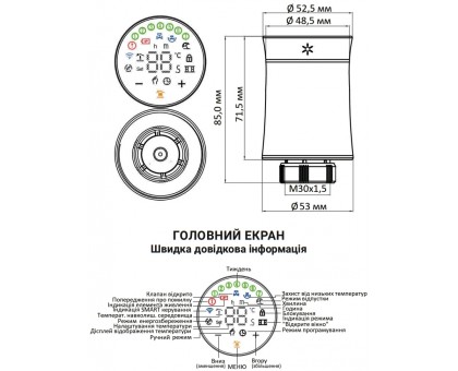 Беспроводной программируемый сервопривод Thermo Alliance ZTRV-BY-100(W) (SD00049579)