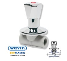Проходной вентиль под штукатурку WAVIN Ekoplastik 20 SVEPLR020X