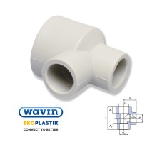 Тройник редукционный двухсторонний WAVIN Ekoplastik 25х20х20 STKR0252020