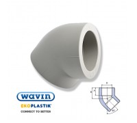 Угол WAVIN Ekoplastik 45x110