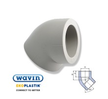 Угол WAVIN Ekoplastik 45x110