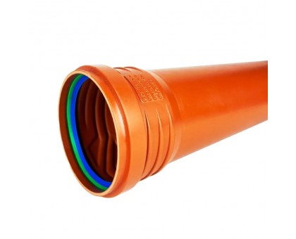Труба каналізаційна зовнішня ASG Esterno 110x2000 мм 3.2 SN 8