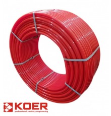 Труба для теплого пола KOER PE-RT EVOH 16x2 мм (RED)