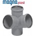 Каналізаційна хрестовина двоплощинна Magnaplast HTplus 110x110x110, 67° (11450)